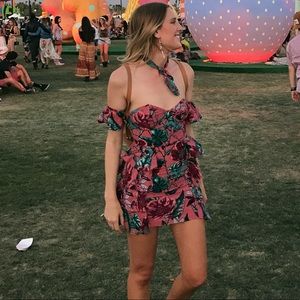 For Love and Lemons Flamenco Mini Dress